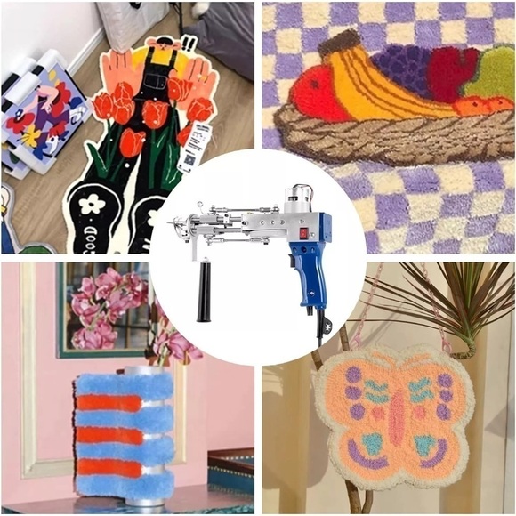 Tufting Gun Cut Pile and Loop Pile 2 in 1 Electric Rug Gun Machine Starter Kit - Picture 5 of 8